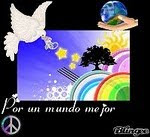 Símbolo, por la paz mundial.