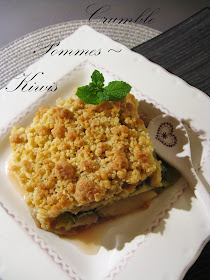 J En Reprendrai Bien Un Bout Crumble Pommes Kiwis Et Crumble Ananas Rhum Raisins