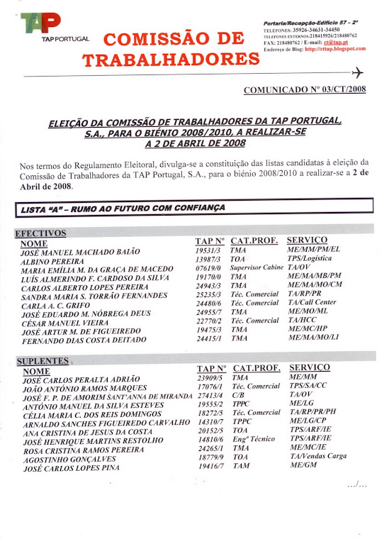 Comunicado 03/2008 (frente)