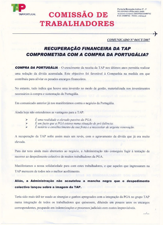 Comunicado 04/2007 (frente)