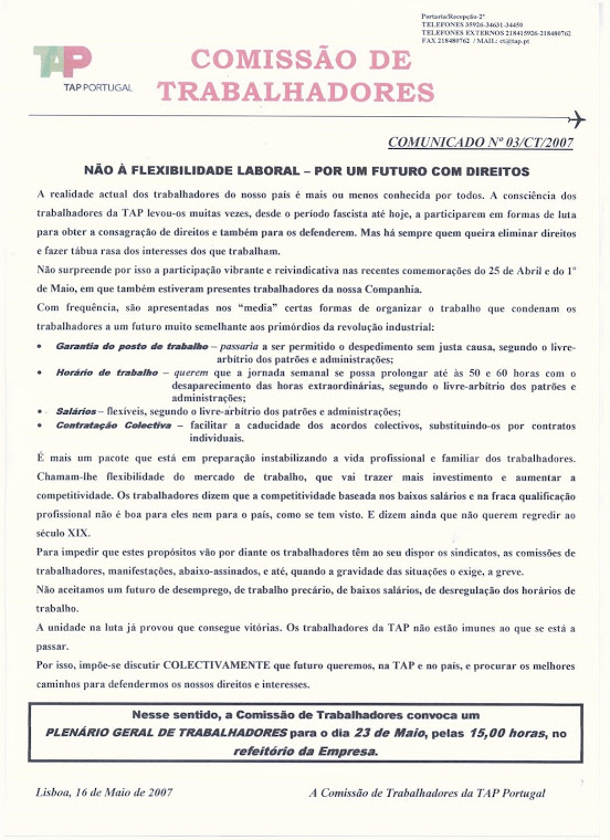 Comunicado 03/2007