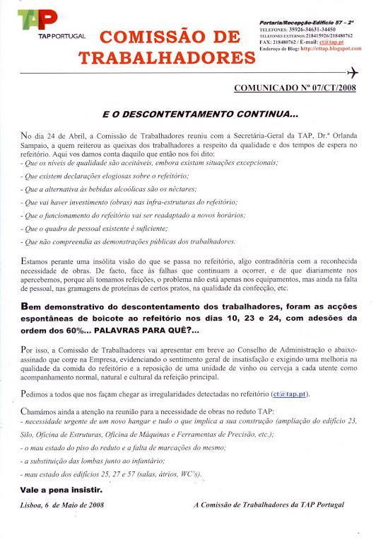 Comunicado 07/2008