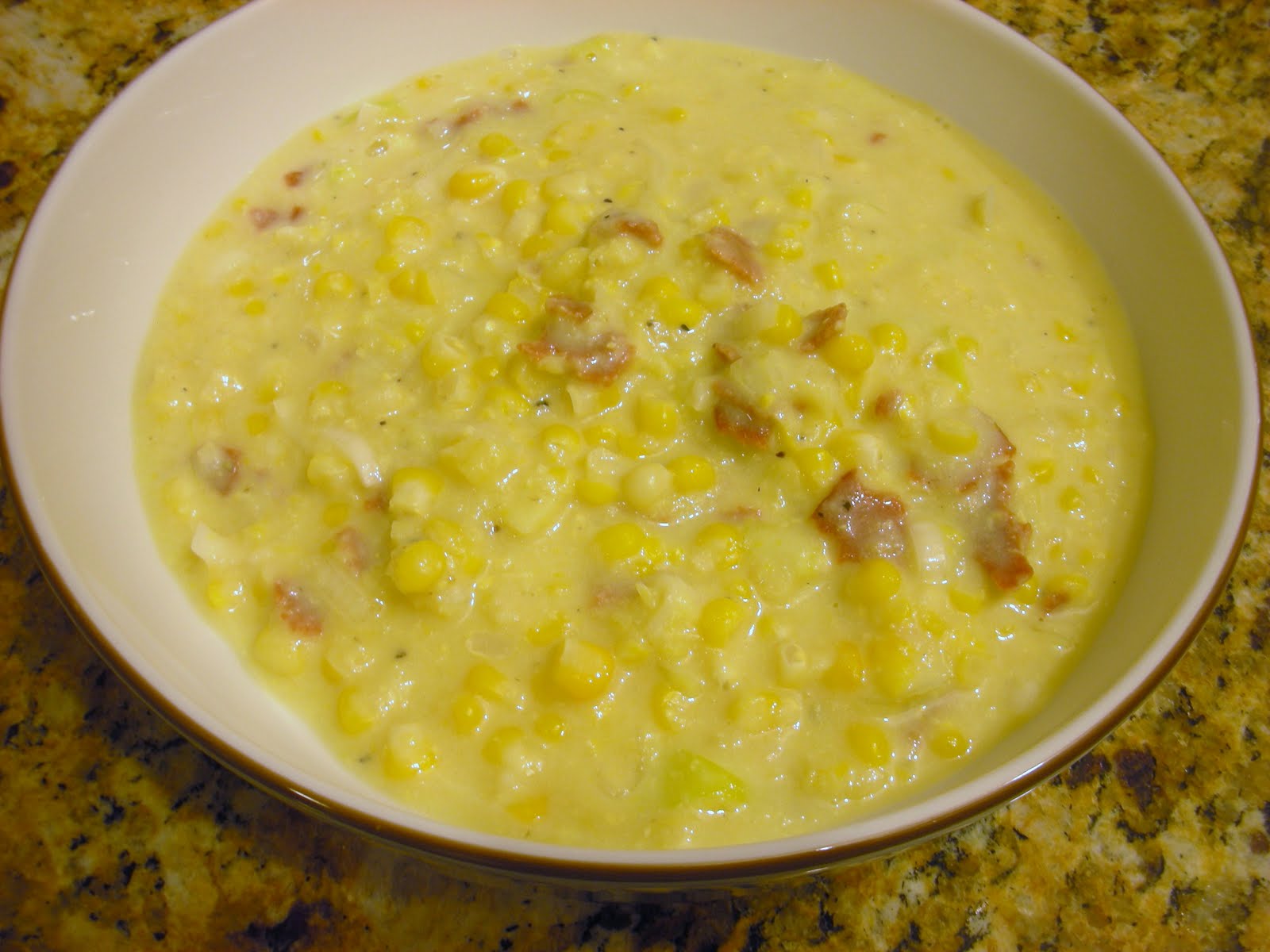 Everyday Vegan Creamed Corn with 'Bacon' and Leeks