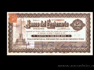 Título Banco del Centenario
