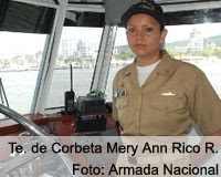 Una boyacense es la primera mujer en comandar un buque de guerra en Colombia