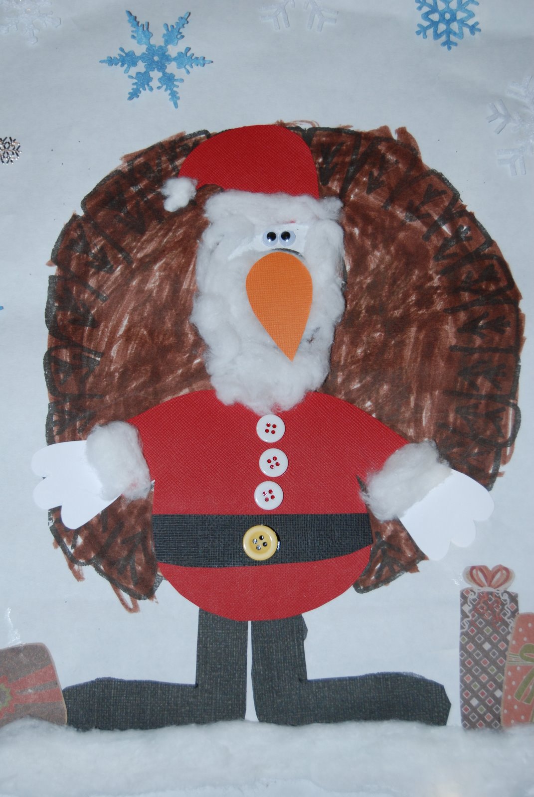 a blonde and 3 boys A Turkey in Diguise...