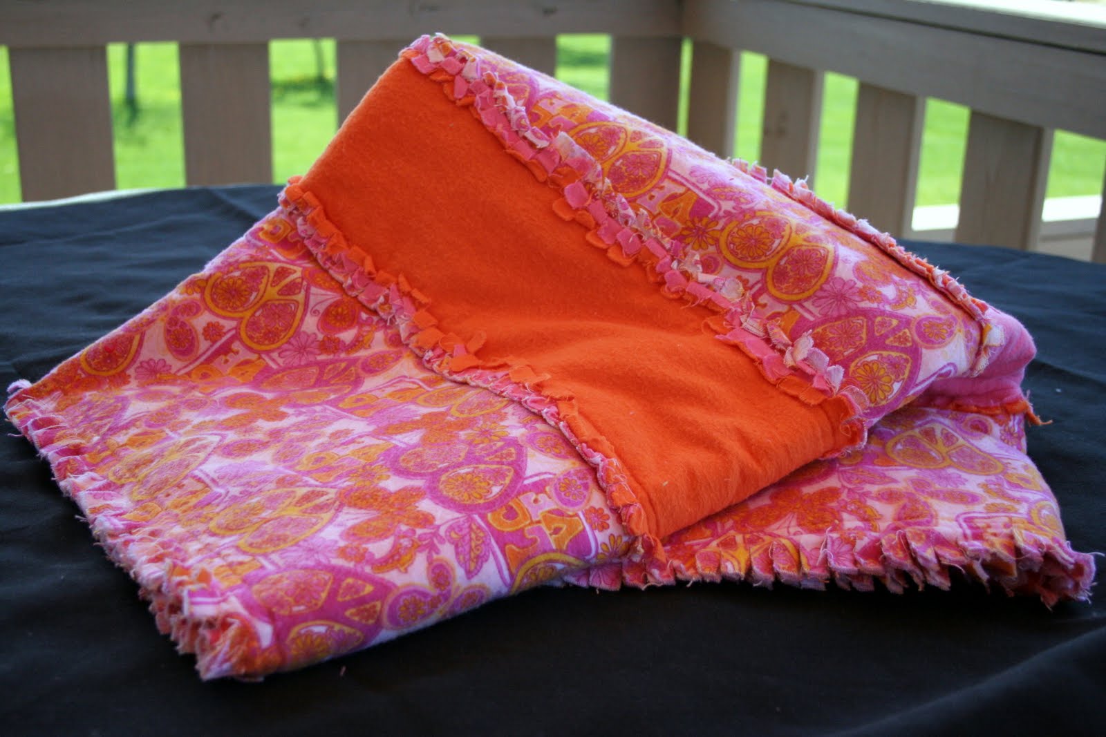 Paizley Petals: Love and Peace Rag Quilt