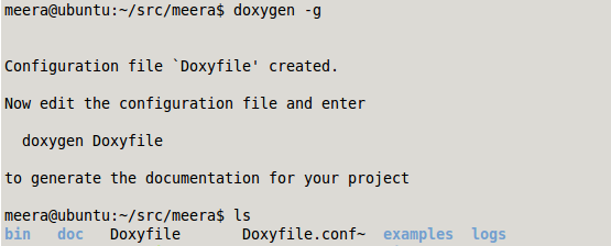 Meera's Blog: Doxygen and Python