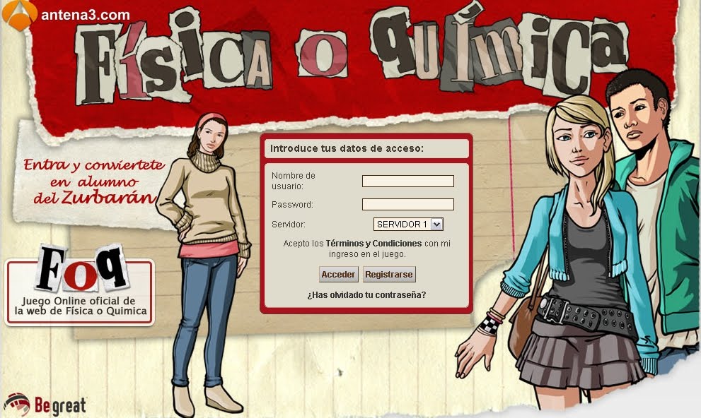 Fisica O Quimica Juego .: El juego oficial de la web de Física o Química