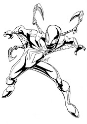 spider iron coloring pages printable suit fist drawing spiderman ultimate line into