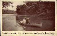 romance with love postcard