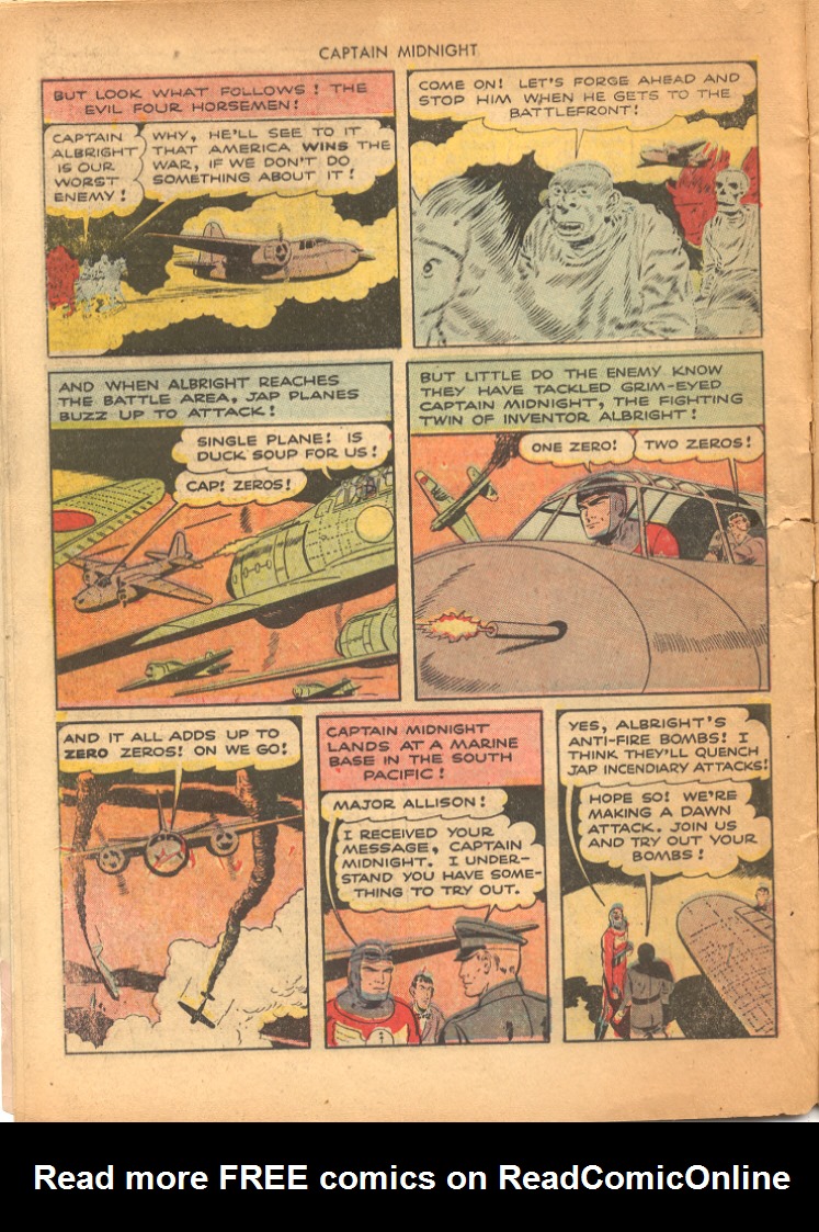 Read online Captain Midnight (1942) comic -  Issue #22 - 10