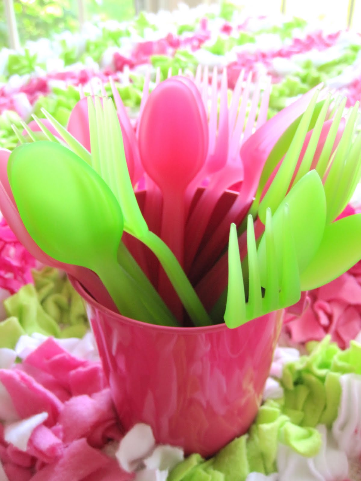 Kate Landers Events, LLC Pink and Green Party Ideas