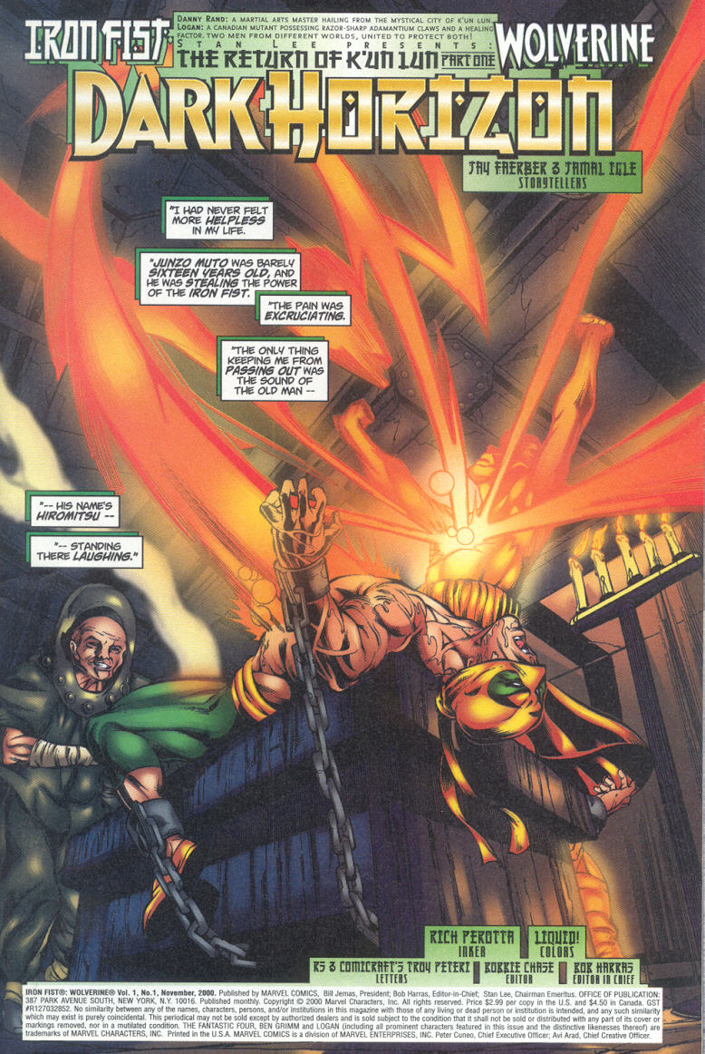 Read online Iron Fist / Wolverine comic -  Issue #1 - 2