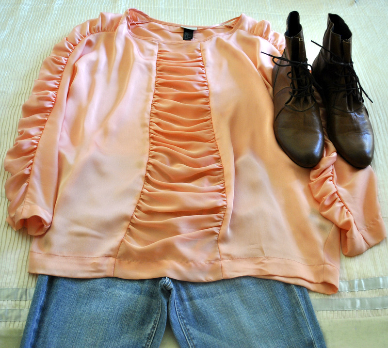 Esto no lo tiro mamá: Blusa H&M color coral T38