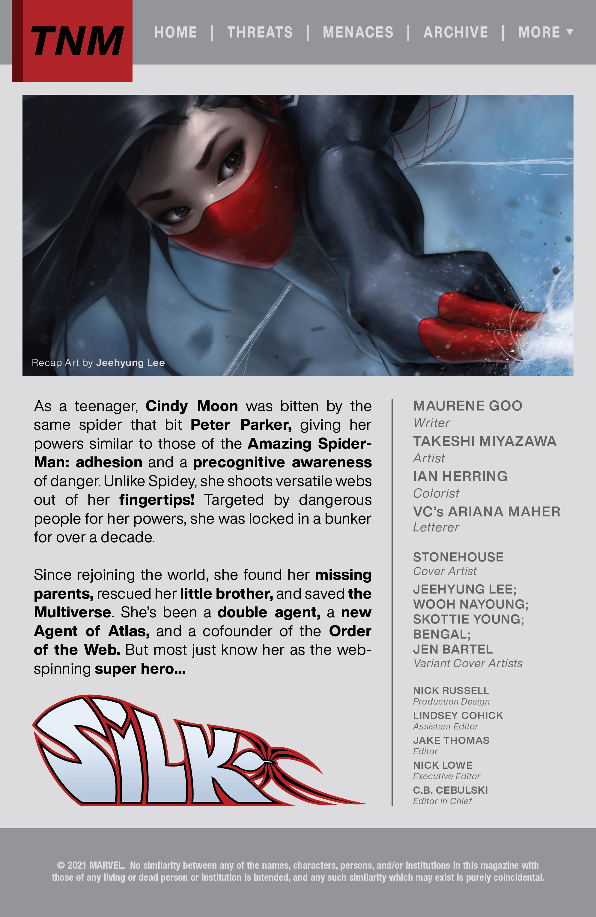 Read online Silk (2021) comic -  Issue #1 - 2