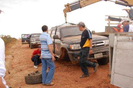 Situação do carro 03 na Bolívia