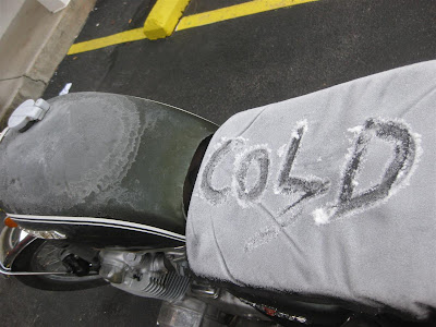 cold morning, motorcycle ride, kentucky, ice, snow cold morning, motorcycle ride, kentucky, ice, snow