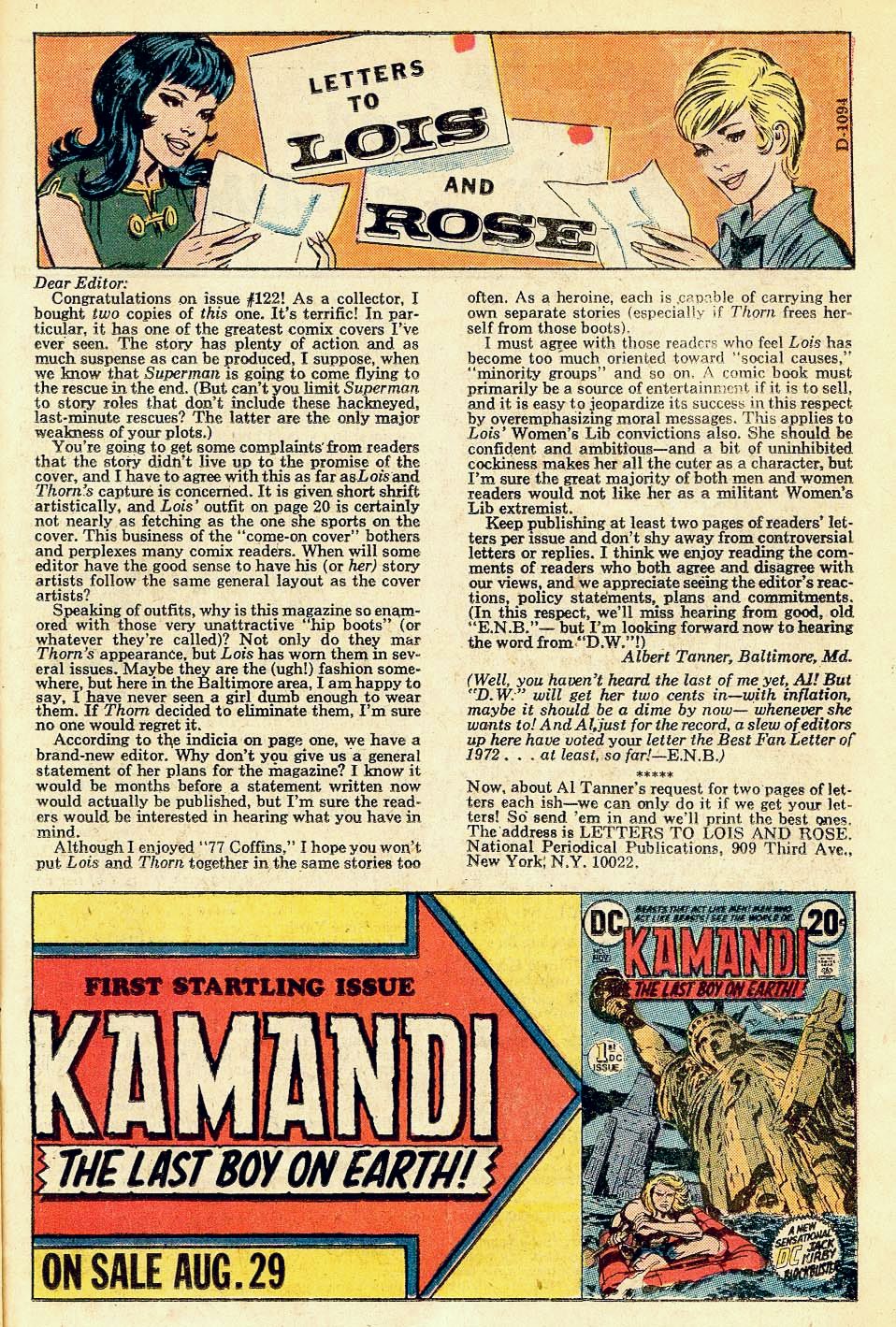 Read online Superman's Girl Friend, Lois Lane comic -  Issue #126 - 22