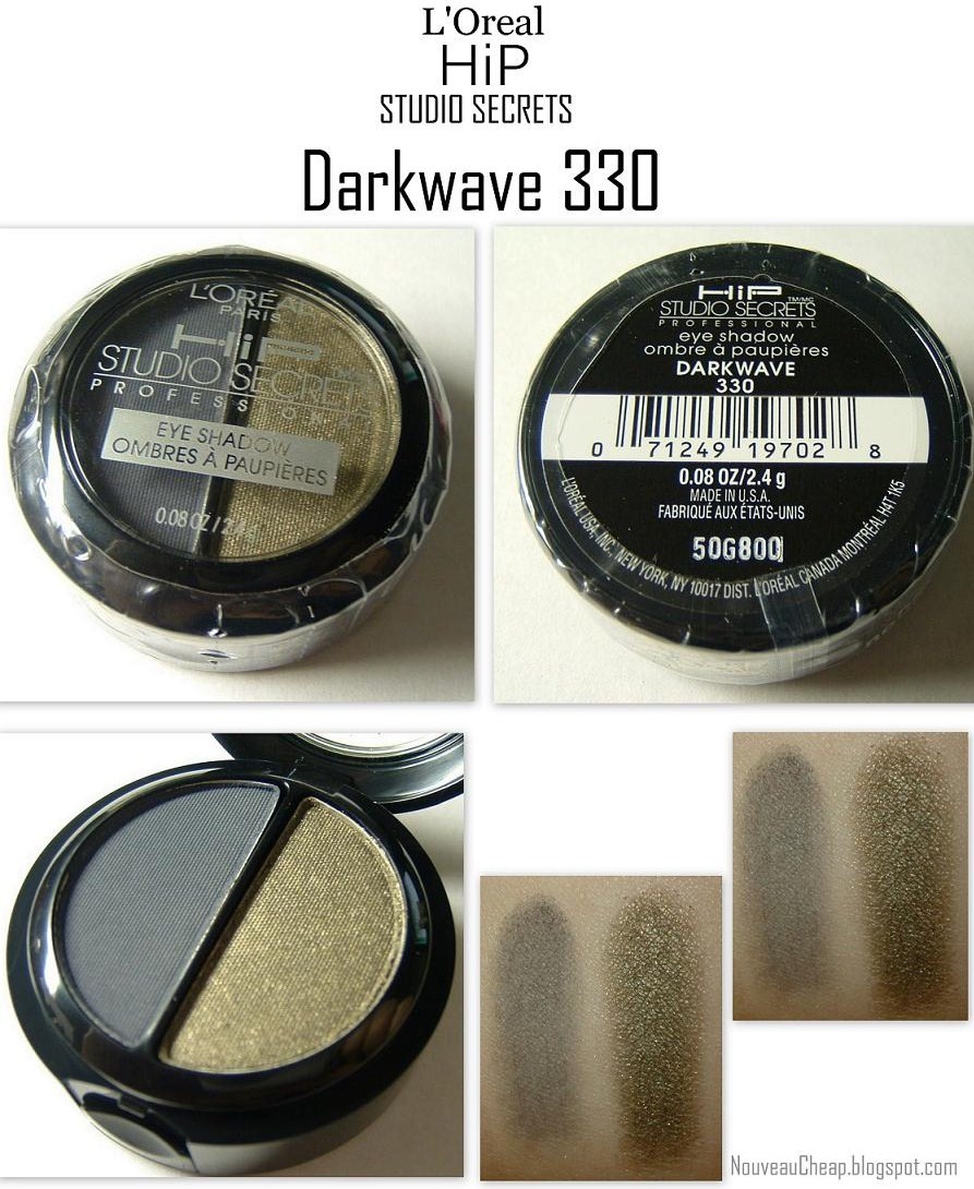 Review L'Oreal HiP Darkwave Eyeshadow Duo (MAC dupe alert!) Nouveau
