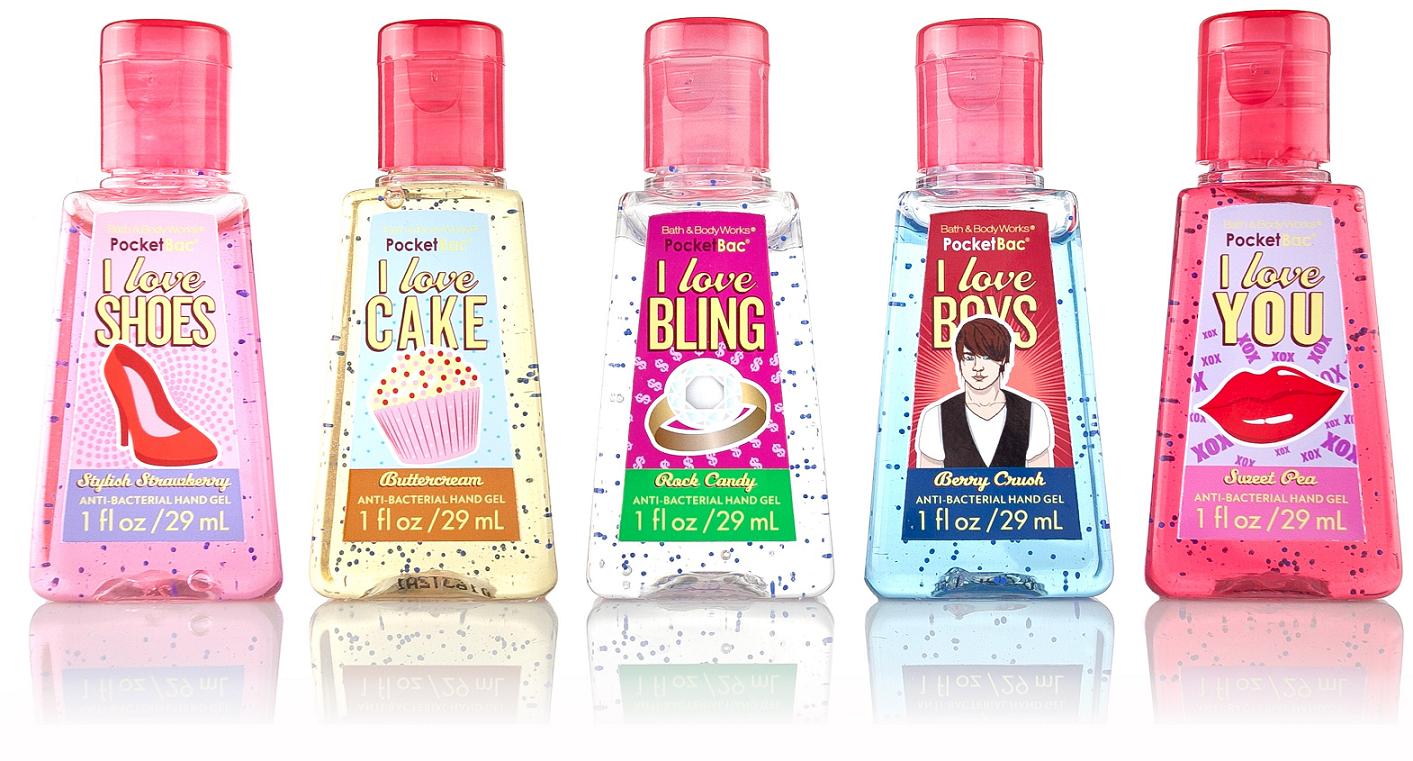 New Bath & Body Works "I Love" PocketBacs Nouveau Cheap