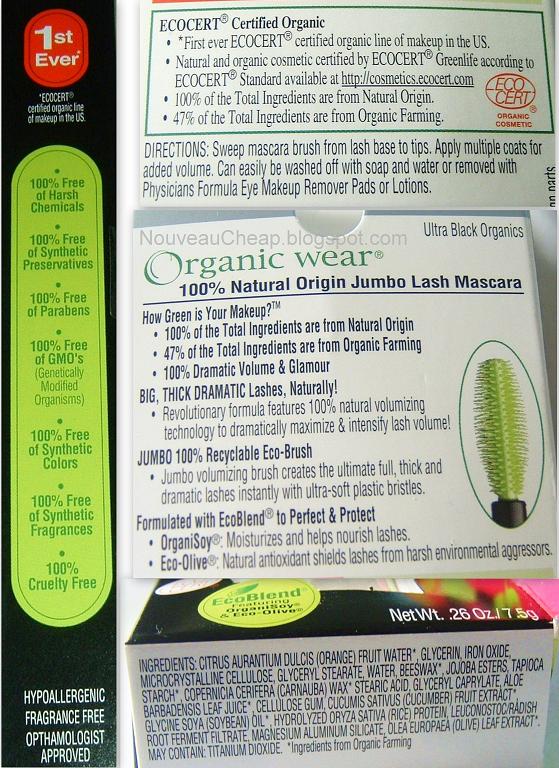 Review Physicians Formula Organic Wear Jumbo Lash Mascara Nouveau Cheap