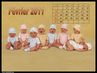 New Year 2011 Calendar, Cute Babies Desktop Wallpapers