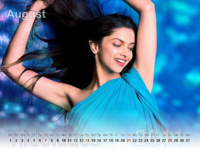 New Year 2011 Calendar, Deepika Padukone Desktop Wallpapers