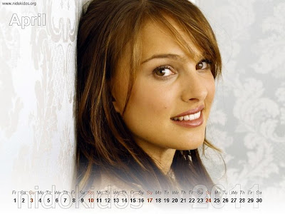 New Year 2011 Calendar, Natalie Portman Desktop Wallpapers