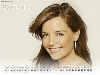 New Year 2011 Calendar, Katie Holmes Desktop Wallpapers