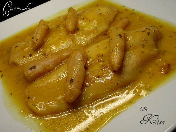  Filetes de Panga en salsa Amarilla con esparagos blancos(fussioncook) 