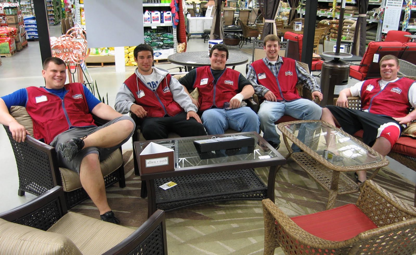 ADvantage Catdome Linfield football players find a home at Lowe's