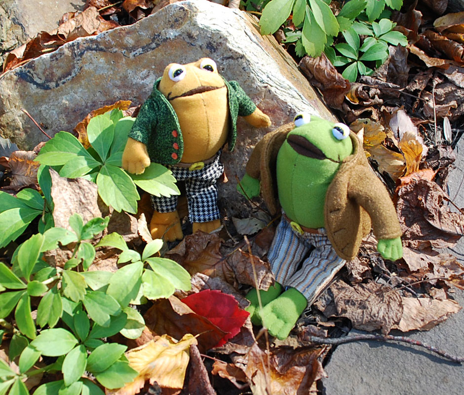 frog and toad plush
