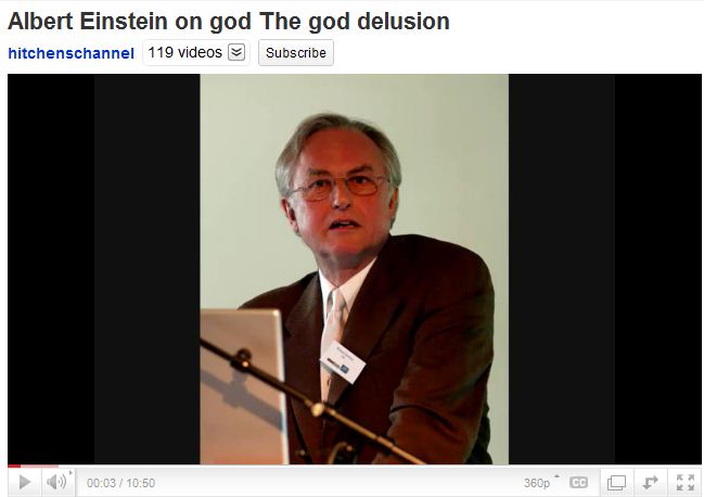 Albert Einstein on god The god delusion.