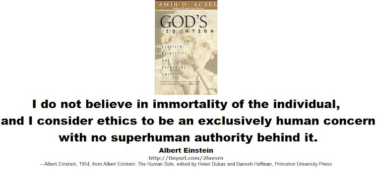 I do not believe in immortality of the individual