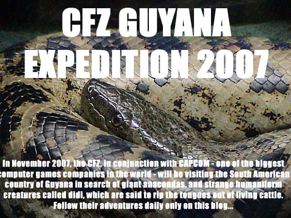 CFZ GUYANA EXPEDITION 2007
