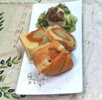 Pan de tres sabores