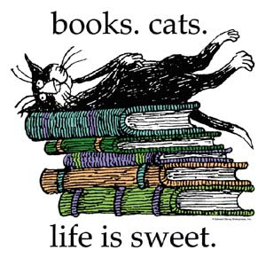 books. cats. life is sweet.