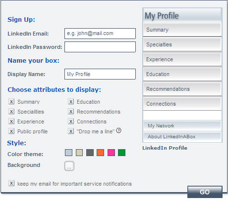 The official LinkedIn buttons are ho-hum  New Hope Embed Your LinkedIn Profile on a Webpage