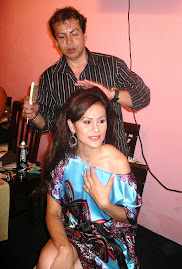 Enrique Vega maquilla a Sarahith Fernández Bravo, Señorita Turismo y Cultura Veracruz 2009