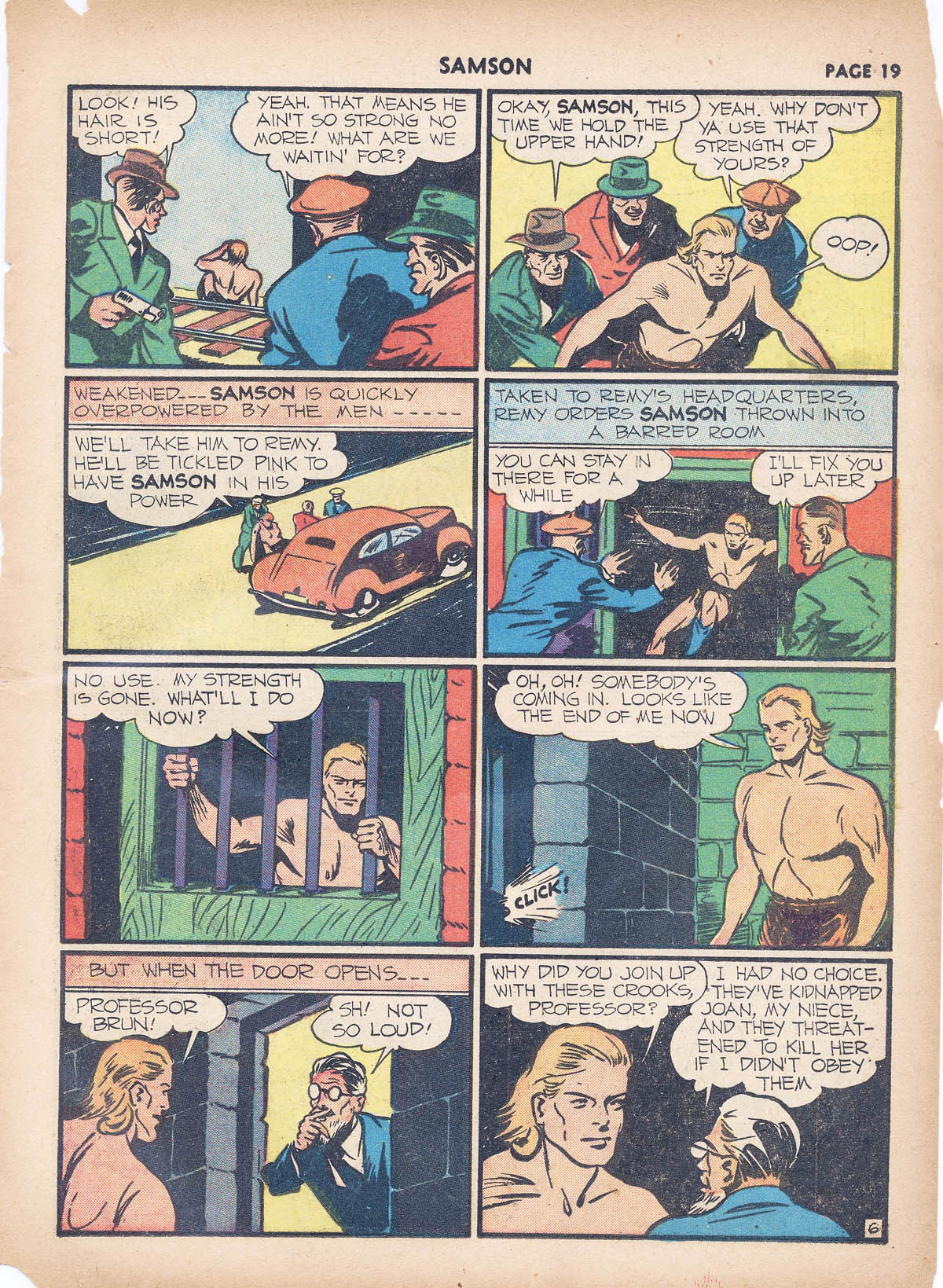 Read online Samson (1940) comic -  Issue #4 - 21