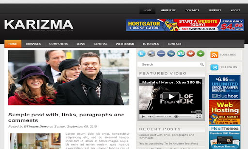 Karizma Blogger Template