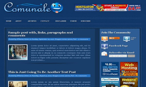 Comunale Blogger Template