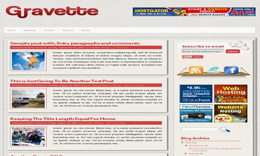 Gravette Blogger Template