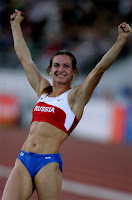 Russian Olympic Gold Medalist Pole Vaulter YELENA ISINBAEVA