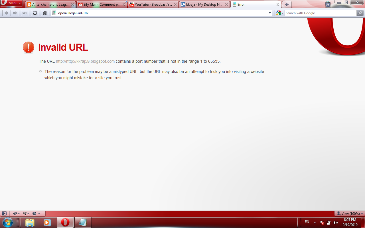 Troubleshooting Windows Errors And Solutions illegal / invalid url