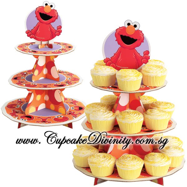 Cupcake Divinity Elmo Disposable Cupcake Stand