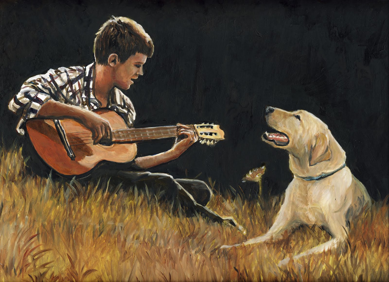 Daily Painters of Pennsylvania "Sing Along" Oil Painting by Charlotte