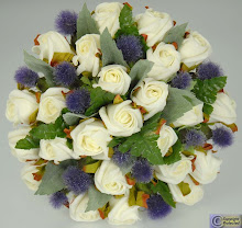 Purple Cream Wedding Posy