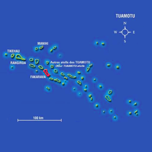 Tuamotu Islands Map